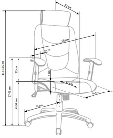 Kancelárska stolička ORVI čierna