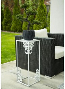 Stojan na kvety Emma 80 cm biely