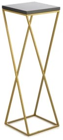 Stojan na kvety LOFT 70x24 cm zlatá/čierna