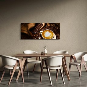 Obraz - Šálka kávy (120x50 cm)