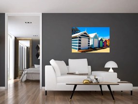 Obraz - Pláž Brighton, Melbourne, Austrália (90x60 cm)
