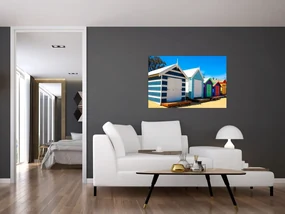 Obraz - Pláž Brighton, Melbourne, Austrália (90x60 cm)
