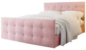 Čalúnená posteľ boxspring NAOMI - cosmic 14 / 140x200 / s vrchným matracom