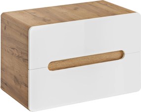 Comad Kúpeľňová skrinka pod umývadlo Aruba White 80 dub craft/biela