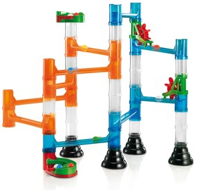Migoga Marble Run - guľôčková dráha - transparentná - 45 ks