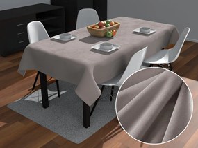 Biante Veľký zamatový obdĺžnikový obrus Velvet Premium SVP-015 Latte 180x260 cm