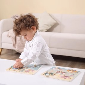 Puzzle s rúčkami Viga 44068 PolarB zvieratká
