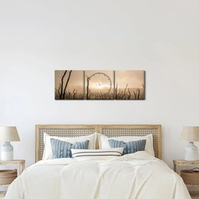 Obraz - Holé stromy (s hodinami) (90x30 cm)