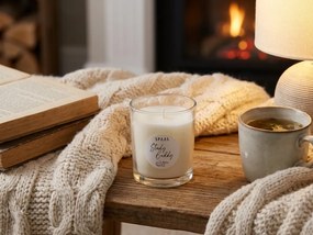 Vonná sviečka v skle STUDY BUDDY 9,5 cm krémová