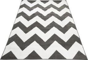 TA Koberec C437A TMAVO SIVÁ/BIELA BALI PP Rozmer: 180x250 cm