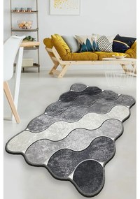 Sivá kúpeľňová predložka 70x120 cm Circle – Foutastic