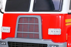 Ramiz Detské hasičské auto na batérie + Vodné delo + Megafón + Hasičský kohút + Pilot