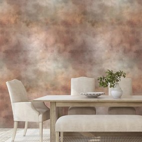 Tapeta jemné zemité akvarelové tóny