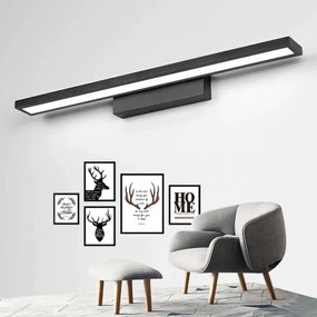 Toolight Toolight, LED nástenná lampa nad zrkadlo 40cm 7W, 560lm, APP839-1W, čierna, OSW-06664