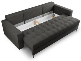 Tmavosivá rozkladacia pohovka Milo Casa Santo