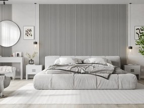 Mexen Lam-F, akustické stenové lamely 275 × 31,5 cm, filc 6 mm, biela lesklá, S105-275317-2812-054