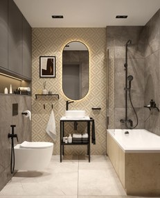 Deante Alpinia, vaňová zástena 80x140 cm, otočné krídlo so zdvíhacím pántom, 6mm číre sklo, chrómový profil, DEA-KGA_072P