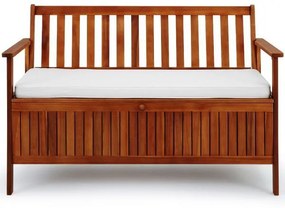 InternetovaZahrada - Záhradná lavica s úložným boxom - 120 cm x 59 cm x 90 cm