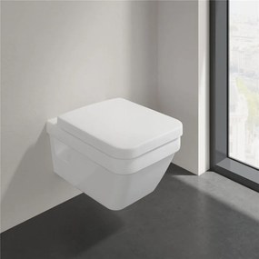 VILLEROY &amp; BOCH Architectura Combi-Pack, závesné WC s DirectFlush + WC sedátko s poklopom, s QuickRelease a Softclosing, biela alpská, 5685HR01