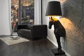 Extravagantná stojanová lampa BLACK BEAUTY 130 cm čierna