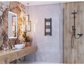 Gamma Erga Basic, vykurovacie teleso 700x300 mm, 192 W, čierna matná, GMA-BASIC-7030-BK