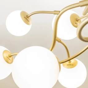 Brilagi - LED Prisadený luster MISTEL 15xG9/3W/230V zlatá/biela