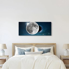 Obraz - Zem v zákryte Mesiaca (120x50 cm)