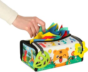 KIK Montessori senzorický triediaci box s podložkou a utierkami 2v1