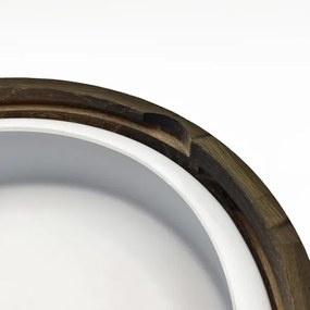 Stropné kúpeľňové svietidlo OAK SMOKY 2xE27/15W/230V IP54, pr. 27,5 cm, dub/hned