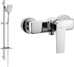 Mexen Lynx DQ62 sprchová batéria so sprchovacou súpravou, chróm - 74594DQ62-00