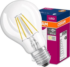 LED žiarovka E27 A60 4W = 40W 470lm 2700K Warm 320° OSRAM Filament