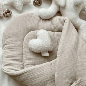 Mušelínová zavinovačka béžová 70x70cm