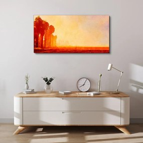 Obraz Canvas Abstrakcie oranžového lesa