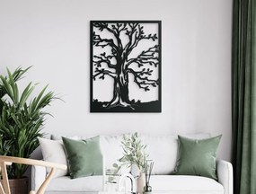 drevko Drevený obraz Jabloň Rozmer obrazu: 42,5 x 32,5 cm, Farba dekorácie: Čierna