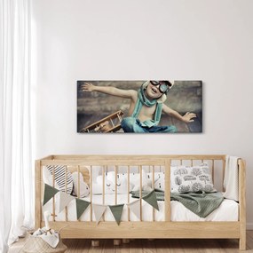 Obraz - Mladý letec (120x50 cm)