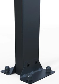 Hliníková pergola BestBerg PZ-13A / 13 m² / sivá