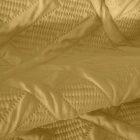 Moderný prehoz so vzorom v horčicovej farbe Šírka: 220 cm  Dĺžka: 240cm