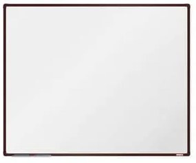 Biela magnetická tabuľa boardOK, 150 x 120 cm, hnedá