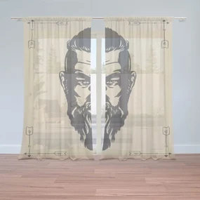 Sablio Záclony Vikingové Pergamen: 2ks 150x250cm