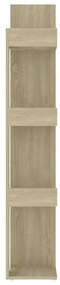 Knižnica, dub sonoma 86x25,5x140 cm, kompozitné drevo