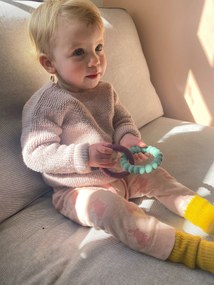 Hryzadielko Slnko, zelené/fialové