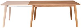 Dubový skladací stôl 90x200-285 cm Akron matný dub