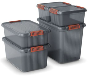 KIS K Latch Box L 43 l šedo-oranžový