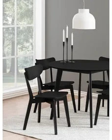 Čierna stolička v retro štýle BLACKY