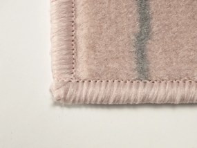 Alfa Carpets Kusový koberec Kruhy powder pink - 80x150 cm