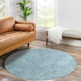 Dekorstudio Shaggy okrúhly koberec CITY 500 tyrkysový Priemer koberca: 80cm