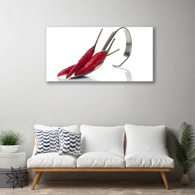 Obraz Canvas Chilli lyžica kuchyňa 140x70 cm