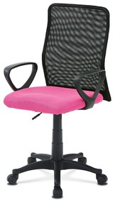 Autronic -  Kancelárska stolička KA-B047 PINK, látka MESH rúžová / čierna