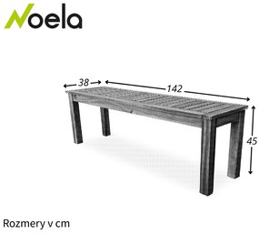 Noela Záhradná akáciová lavica Otto