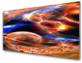 Obraz na skle Abstrakcie vesmír 125x50 cm